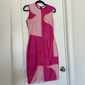 Like new Beautiful stylish pink midi dress
